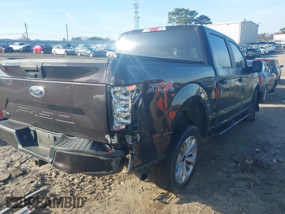 2018 Ford F-150 XL with VIN 1FTEW1C50JFA26307, listed as a IAAI auction lot 41091268 with 129,012 mi miles and . Bid and sale history available at DreamBid. Image 4.