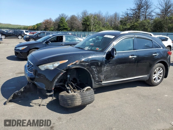 2009 Infiniti FX35 with VIN JNRAS18W49M152026, listed as a Copart auction lot 69877474 with 0 mi miles and Salvage Title. Bid and sale history available at carsss.com. Image 1.