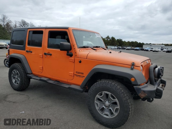 2013 Jeep Wrangler Unlimited Sport z VIN 1C4BJWDG7DL522421, wystawiony jako Copart lot #73010024 z przebiegiem 55 915 mil mil oraz Tytuł czysty. Historia ofert i sprzedaży dostępna na DreamBid. Obrazek 4.