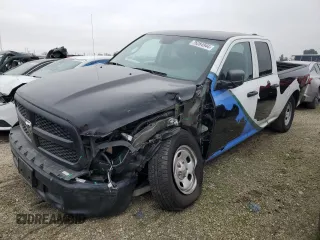 2023 Ram 1500 Tradesman with VIN 1C6RR6FT1PS580348, listed as a Copart auction lot 76284944 with 9,881 mi miles and Salvage title. Bid and sale history available at DreamBid. Image 1.