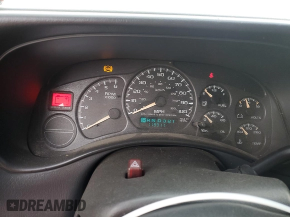 2002 Chevrolet Suburban LS with VIN 1GNEC16T92J196173, listed as a Copart auction lot 85029784 with 119,911 mi miles and Salvage Title. Bid and sale history available at carsss.com. Image 9.