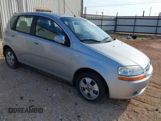 2006 Chevrolet Aveo LS with VIN KL1TD66676B621935, listed as a IAAI auction lot 42732231 with 81,283 mi miles and . Bid and sale history available at DreamBid. Image 1.