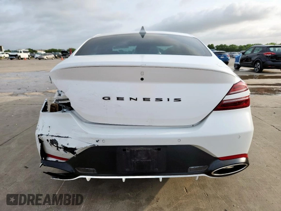2022 Genesis G70 Launch Edition с VIN KMTG14TEXNU081102, выставлен на аукционе Copart как лот 61420155 с пробегом 38 405 миль миль и Списание • Salvage title. История ставок и продаж доступна на DreamBid. Изображение 6.