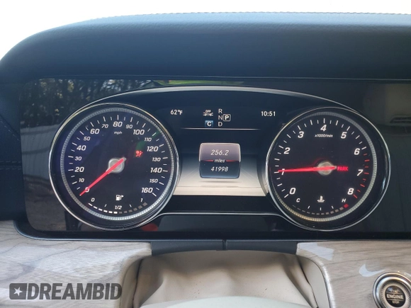 2019 Mercedes-Benz E-Class E 450 with VIN WDD1K6JB6KF117413, listed as a Copart auction lot 75271854 with 41,998 mi miles and Salvage Title. Bid and sale history available at carsss.com. Image 9.