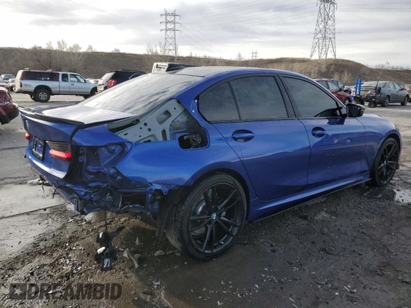 2020 BMW 3 Series 330i xDrive with VIN 3MW5R7J02L8B06928, listed as a Copart auction lot 48355035 with 42,278 mi miles and Salvage title. Bid and sale history available at DreamBid. Image 3.