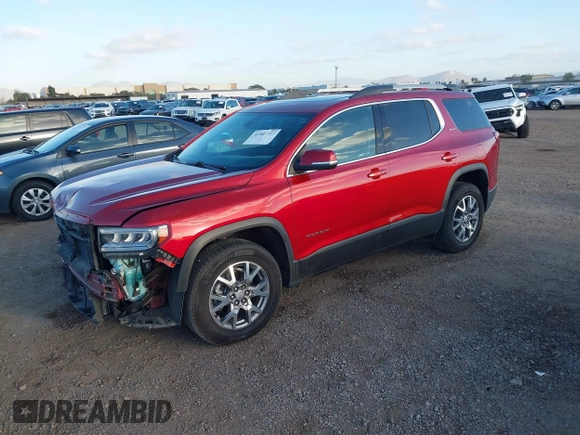 2021 GMC Acadia SLT with VIN 1GKKNMLS5MZ175445, listed as a IAAI auction lot 41505727 with 50,385 mi miles and . Bid and sale history available at carsss.com. Image 2.
