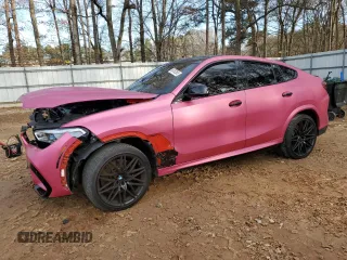 2021 BMW X6 M with VIN 5YMCY0C07M9H08985, listed as a Copart auction lot 88762065 with 0 mi miles and Salvage Title. Bid and sale history available at carsss.com. Image 1.