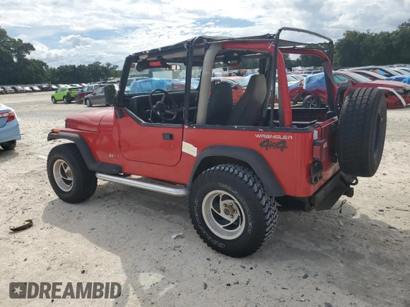 1994 Jeep Wrangler S with VIN 1J4FY19P2RP444892, listed as a Copart auction lot 75077944 with 0 mi miles and Salvage Title. Bid and sale history available at carsss.com. Image 2.