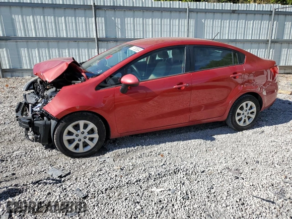 2014 Kia Rio LX with VIN KNADM4A37E6356601, listed as a Copart auction lot 71753504 with 166,142 mi miles and Salvage Title. Bid and sale history available at DreamBid. Image 1.