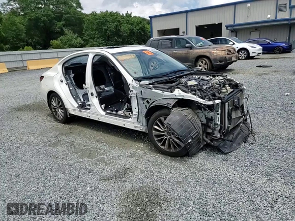 2021 Infiniti Q50 Luxe with VIN JN1EV7BP6MM700150, listed as a Copart auction lot 63423225 with Not provided miles and Salvage title. Bid and sale history available at DreamBid. Image 13.