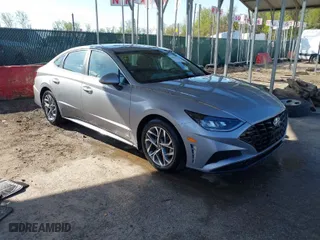 2023 Hyundai Sonata SEL with VIN KMHL64JA6PA286379, listed as a IAAI auction lot 41981653 with 32,350 mi miles. Bid and sale history available at carsss.com. Image 1.