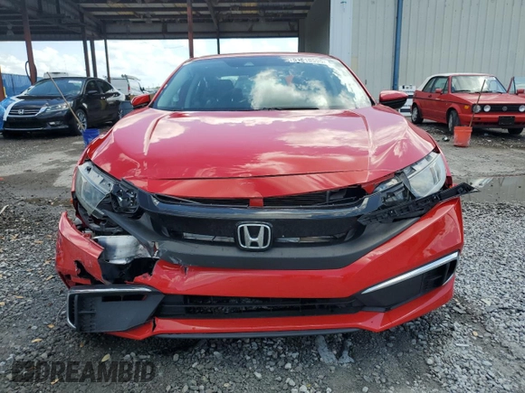 2019 Honda Civic Sedan LX with VIN 2HGFC2F63KH593619, listed as a Copart auction lot 51510595 with 51,467 mi miles and Salvage Title. Bid and sale history available at carsss.com. Image 5.