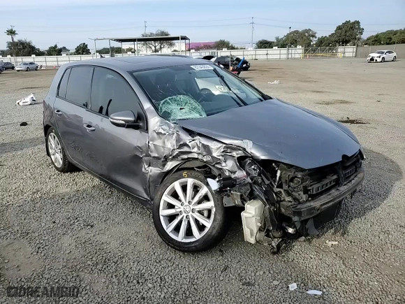 2011 Volkswagen Golf TDI with VIN WVWDM7AJ7BW072903, listed as a Copart auction lot 87343824 with 184,360 mi miles and Salvage Title. Bid and sale history available at carsss.com. Image 10.