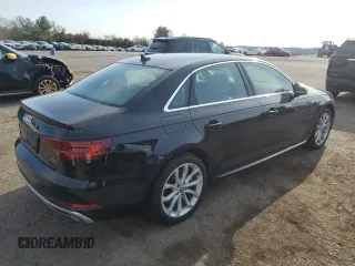2019 Audi A4 Premium Plus with VIN WAUENAF40KN002714, listed as a Copart auction lot 46625275 with 40,124 mi miles and Salvage Title. Bid and sale history available at carsss.com. Image 3.