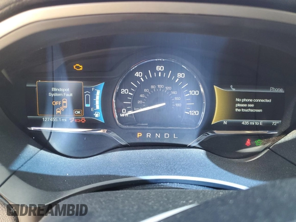 2016 Lincoln MKZ Hybrid with VIN 3LN6L2LUXGR603264, listed as a Copart auction lot 54794685 with 127,455 mi miles and Salvage title. Bid and sale history available at DreamBid. Image 9.