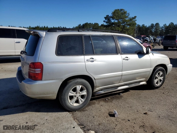 2001 Toyota Highlander with VIN JTEGF21A210019713, listed as a Copart auction lot 46082695 with 222,649 mi miles and Salvage Title. Bid and sale history available at carsss.com. Image 3.