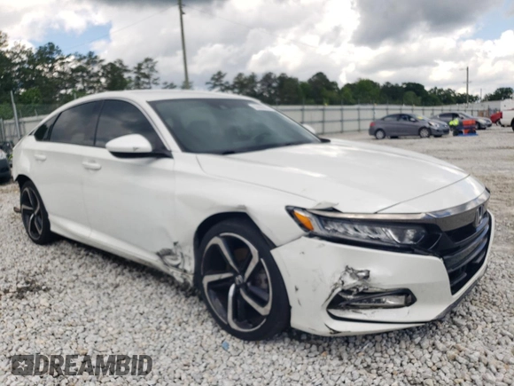 2019 Honda Accord Sport with VIN 1HGCV1F35KA048033, listed as a Copart auction lot 56605655 with 175,842 mi miles and Salvage title. Bid and sale history available at DreamBid. Image 4.