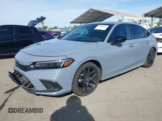 2024 Honda Civic Sport with VIN 2HGFE2F59RH562595, listed as a IAAI auction lot 41681632 with 18,217 mi miles and . Bid and sale history available at DreamBid. Image 2.