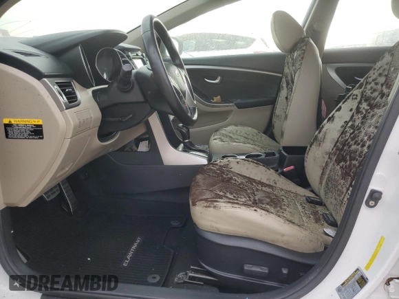 2013 Hyundai Elantra GT with VIN KMHD35LE8DU093065, listed as a Copart auction lot 75117784 with 0 mi miles and Salvage Title. Bid and sale history available at carsss.com. Image 7.