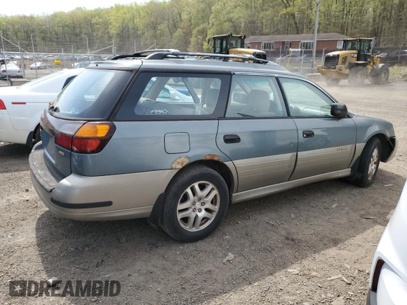 2001 Subaru Legacy Outback with VIN 4S3BH675717664651, listed as a Copart auction lot 53679995 with 272,048 mi miles and Salvage title. Bid and sale history available at DreamBid. Image 3.