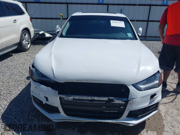 2016 Audi A4 Premium with VIN WAUAFAFLXGA012927, listed as a IAAI auction lot 41801153 with 131,660 mi miles. Bid and sale history available at carsss.com. Image 13.