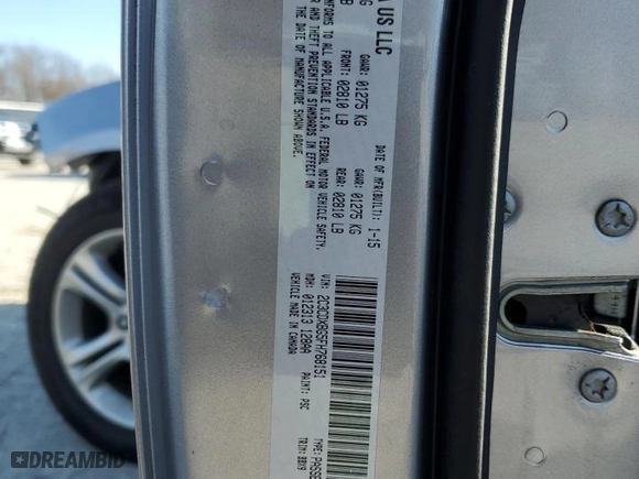 2015 Dodge Charger SE with VIN 2C3CDXBG5FH768151, listed as a Copart auction lot 47194285 with 109,182 mi miles and Salvage Title. Bid and sale history available at carsss.com. Image 15.