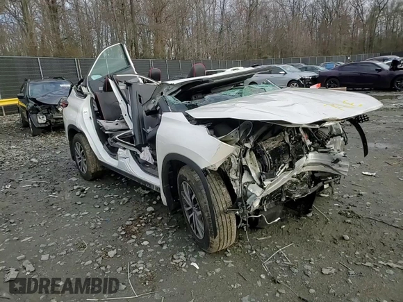 2020 Toyota Highlander LE with VIN 5TDBZRBH0LS507455, listed as a Copart auction lot 48161015 with Not provided miles and Non repairable. Bid and sale history available at DreamBid. Image 11.