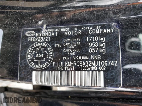 2021 Hyundai Venue SEL с VIN KMHRC8A32MU106742, выставлен на аукционе Copart как лот 62960255 с пробегом 83 508 миль миль и Чистый • Clean title. История ставок и продаж доступна на DreamBid. Изображение 13.
