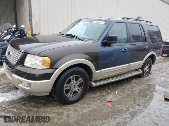 2005 Ford Expedition Eddie Bauer z VIN 1FMFU18595LA27431, wystawiony jako Copart lot #42250805 z przebiegiem 152 116 mil mil oraz Czysty tytuł • Clean title. Historia ofert i sprzedaży dostępna na DreamBid. Obrazek 1.