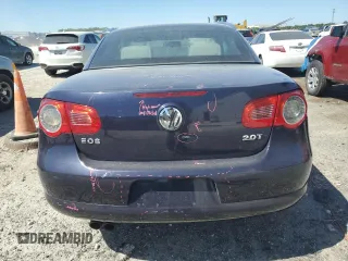 2008 Volkswagen Eos Turbo with VIN WVWBA71F38V030318, listed as a Copart auction lot 53055455 with 143,080 mi miles and Salvage Title. Bid and sale history available at DreamBid. Image 6.