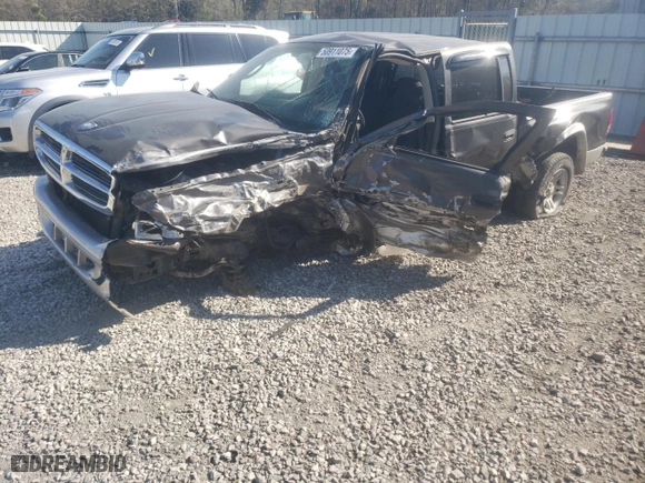 2002 Dodge Dakota SLT with VIN 1B7HL48NX2S512339, listed as a Copart auction lot 50911075 with 0 mi miles and Salvage Title. Bid and sale history available at carsss.com. Image 1.