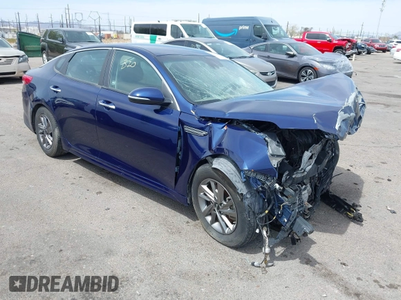 2019 Kia Optima LX z VIN 5XXGT4L30KG357618, wystawiony jako IAAI lot #41854957 z przebiegiem Nie podano mil oraz . Historia ofert i sprzedaży dostępna na DreamBid. Obrazek 1.