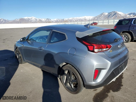 2019 Hyundai Veloster 2.0 with VIN KMHTG6AF6KU019853, listed as a Copart auction lot 46937605 with 84,405 mi miles and Salvage Title. Bid and sale history available at carsss.com. Image 2.