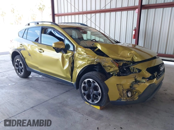 2021 Subaru Crosstrek Premium with VIN JF2GTAPC9MH348352, listed as a IAAI auction lot 42267540 with 67,592 mi miles and . Bid and sale history available at DreamBid. Image 1.