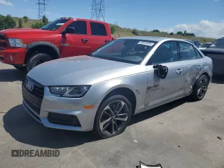 2019 Audi A4 Premium with VIN WAUGMAF42KN016268, listed as a Copart auction lot 59820584 with 38,061 mi miles and Salvage title. Bid and sale history available at DreamBid. Image 1.