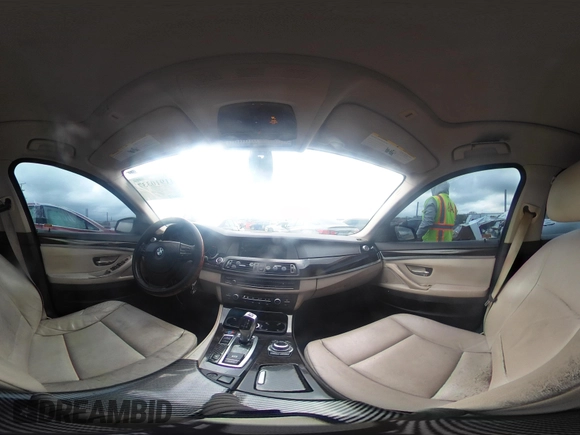 2012 BMW 5 Series 528i with VIN WBAXG5C5XCDX01864, listed as a IAAI auction lot 41910337 with 200,110 mi miles. Bid and sale history available at carsss.com. Image 19.
