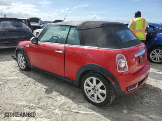 2011 MINI Cooper Convertible s with VIN WMWZP3C57BTX84235, listed as a Copart auction lot 76177014 with 52,947 mi miles and Non Repairable. Bid and sale history available at carsss.com. Image 2.