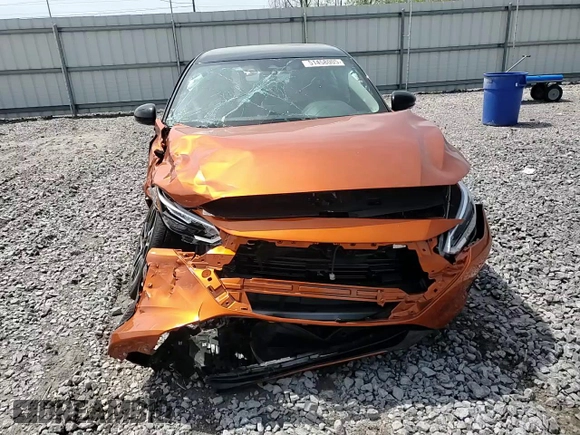 2025 Nissan Sentra SR with VIN 3N1AB8DV8SY228827, listed as a Copart auction lot 51458005 with 2,123 mi miles and Salvage Title. Bid and sale history available at DreamBid. Image 11.