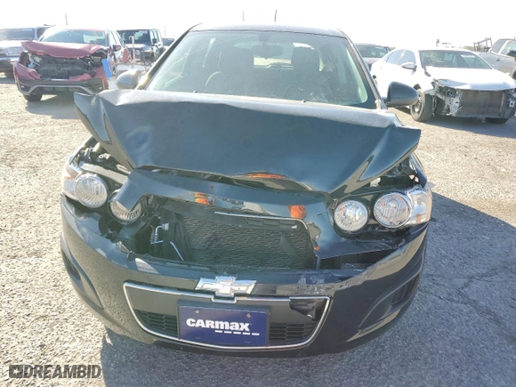 2015 Chevrolet Sonic LT with VIN 1G1JC6SH6F4127167, listed as a Copart auction lot 43568615 with 28,509 mi miles and Salvage Title. Bid and sale history available at carsss.com. Image 5.