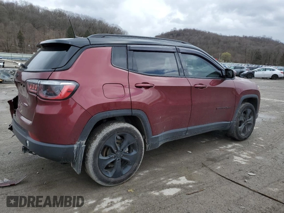 2021 Jeep Compass Latitude with VIN 3C4NJDBB8MT547390, listed as a Copart auction lot 50495215 with 103,874 mi miles and Salvage title. Bid and sale history available at DreamBid. Image 3.