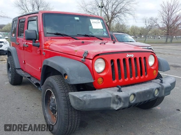 2007 Jeep Wrangler Unlimited X with VIN 1J4GA39197L120665, listed as a IAAI auction lot 41942349 with 189,860 mi miles and . Bid and sale history available at DreamBid. Image 1.