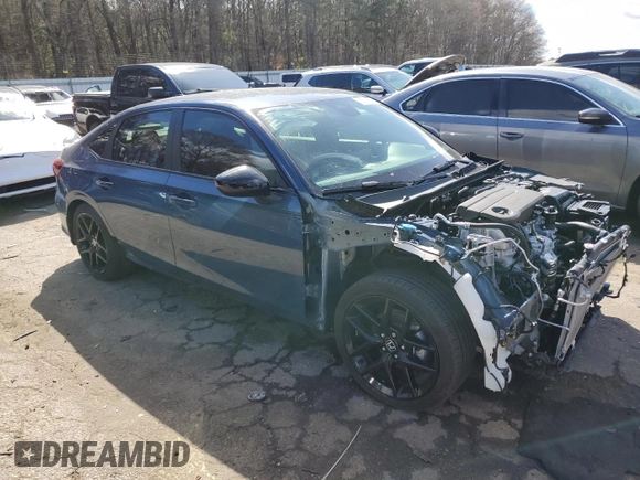 2025 Honda Civic Sport with VIN 2HGFE2F53SH533227, listed as a Copart auction lot 49708775 with 7,617 mi miles and Salvage title. Bid and sale history available at DreamBid. Image 4.
