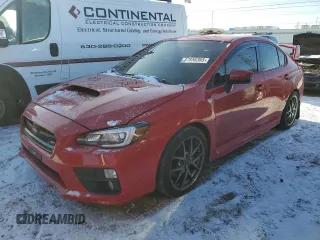 2017 Subaru WRX STI with VIN JF1VA2M67H9813782, listed as a Copart auction lot 87856365 with 91,158 mi miles and Salvage Title. Bid and sale history available at carsss.com. Image 1.