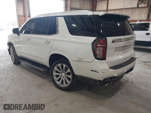 2023 Chevrolet Tahoe Premier with VIN 1GNSKSKD0PR217513, listed as a IAAI auction lot 41779222 with 55,424 mi miles and . Bid and sale history available at DreamBid. Image 3.