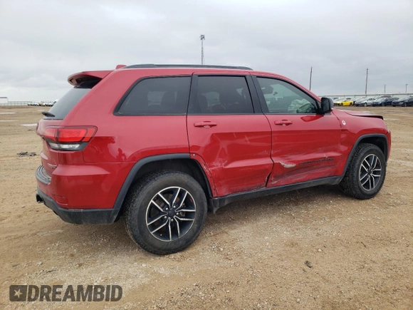 2020 Jeep Grand Cherokee Trailhawk with VIN 1C4RJFLGXLC116714, listed as a Copart auction lot 52133595 with 62,240 mi miles and Salvage title. Bid and sale history available at DreamBid. Image 3.