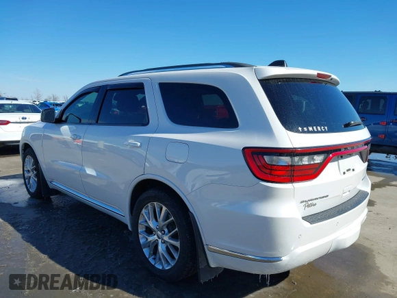 2016 Dodge Durango Limited with VIN 1C4RDHDG8GC475227, listed as a IAAI auction lot 41625472 with 125,159 mi miles. Bid and sale history available at carsss.com. Image 3.