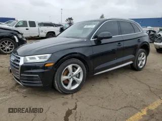2018 Audi Q5 Premium Plus with VIN WA1BNAFY1J2023249, listed as a Copart auction lot 46824104 with 78,832 mi miles and Salvage Title. Bid and sale history available at carsss.com. Image 1.