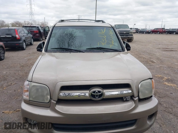 2005 Toyota Sequoia SR5 with VIN 5TDBT44A55S244712, listed as a IAAI auction lot 42037865 with 205,226 mi miles and . Bid and sale history available at DreamBid. Image 12.