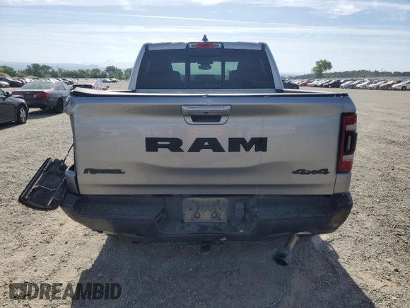 2020 Ram 1500 Rebel with VIN 1C6SRFLT0LN215917, listed as a Copart auction lot 58087705 with 69,683 mi miles and Salvage title. Bid and sale history available at DreamBid. Image 6.