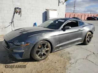 2020 Ford Mustang EcoBoost with VIN 1FA6P8TH8L5173297, listed as a Copart auction lot 44073905 with 53,020 mi miles and Salvage Title. Bid and sale history available at carsss.com. Image 1.